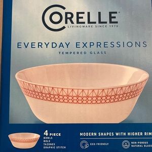 Corelle 4pk Bowls